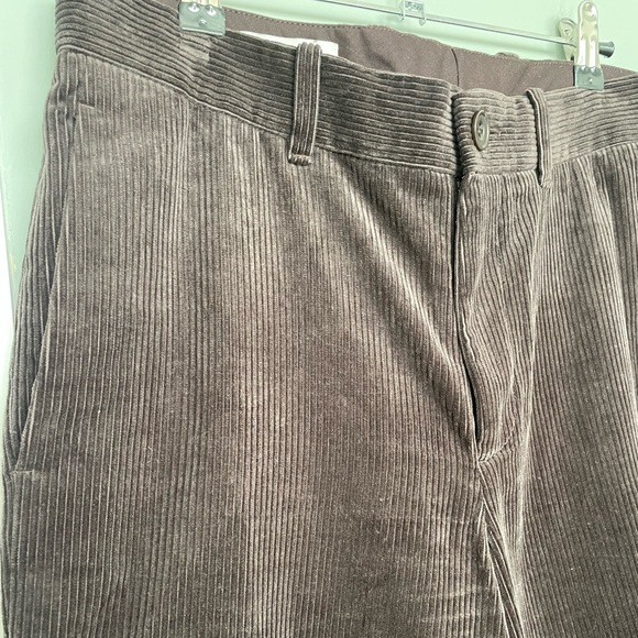 COS Dark Brown Corduroy 100% Cotton Straight Leg Pant Trouser - Picture 5 of 16